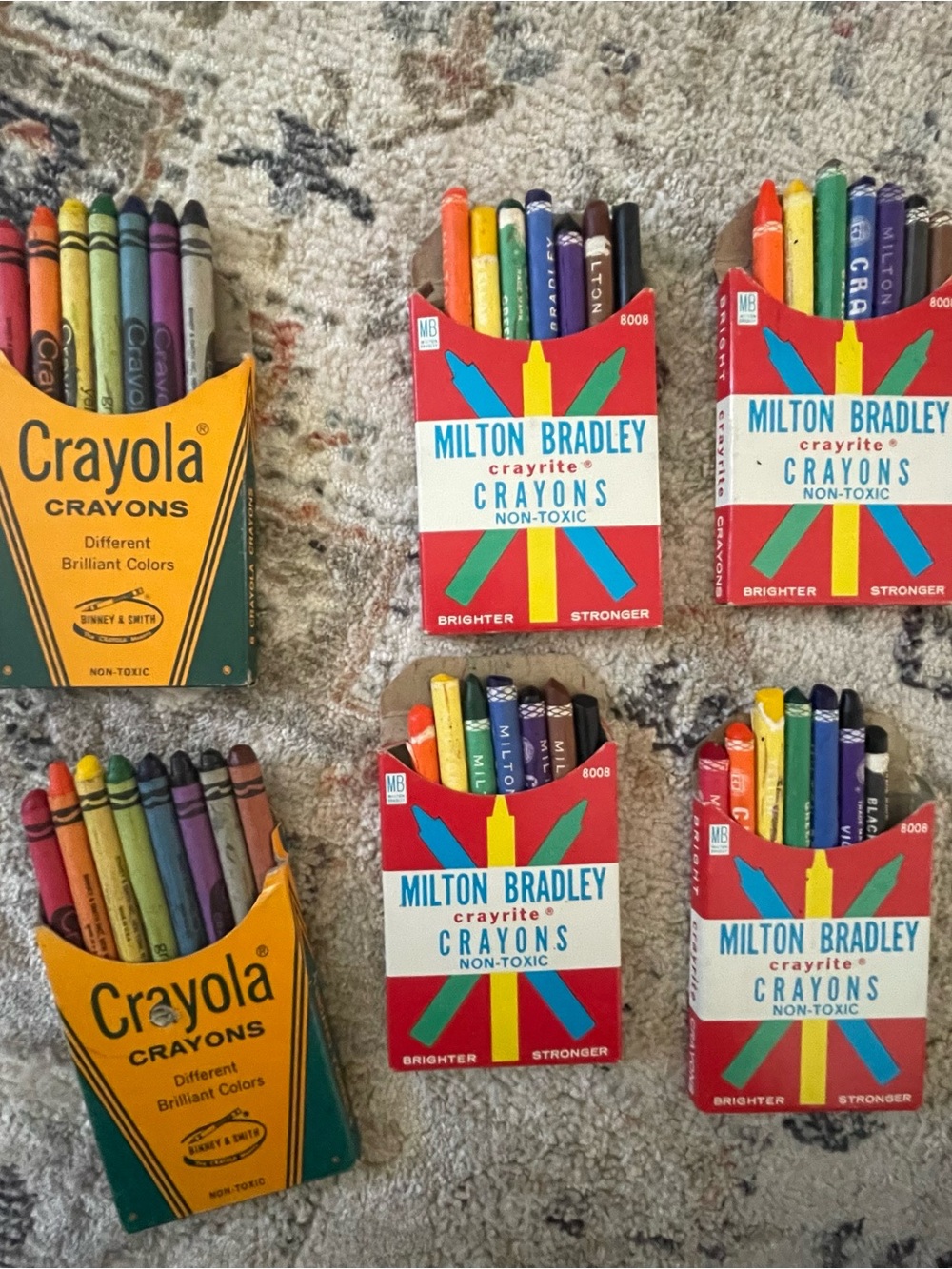 Vintage Milton Bradley and Crayola Assorted Crayon Pack